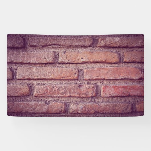 bakstenen muurpatroon banner - rustieke inrichtin (Horizontaal)