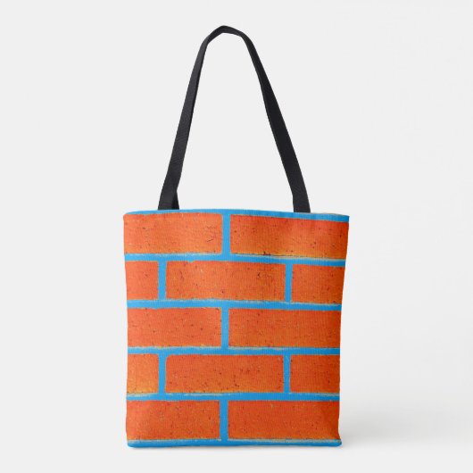bakstenen muurtas tote bag (Achterkant)