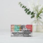 bakstenen muurverf spleet metselwerk visitekaartje (Staand voorkant)