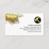 bakstenen muurverf spleet metselwerk visitekaartje (Achterkant)