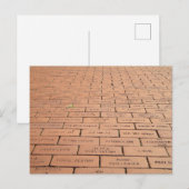 Bakstenen pad briefkaart (Voorkant / Achterkant)