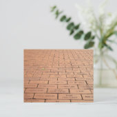 Bakstenen pad briefkaart (Staand voorkant)