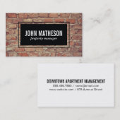 Bakstenen Visitekaartje (Voorkant / Achterkant)