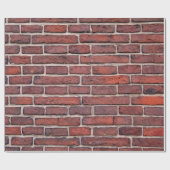 Bakstenen voor wandstenen, rode bakstenen cadeaupapier (Vlak)