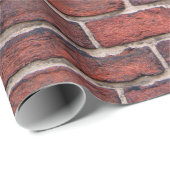 Bakstenen voor wandstenen, rode bakstenen cadeaupapier (Rol Hoek)