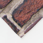Bakstenen voor wandstenen, rode bakstenen fleece deken (Hoek)