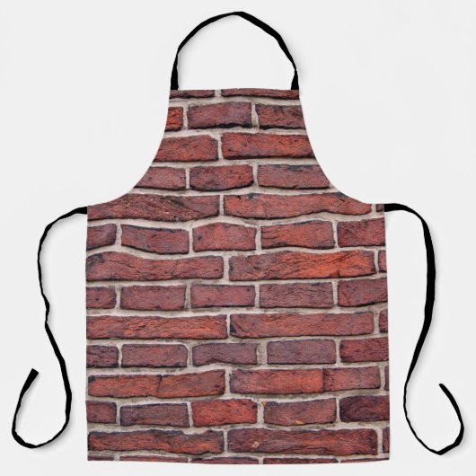 Bakstenen voor wandstenen, rode bakstenen schort (Voorkant)