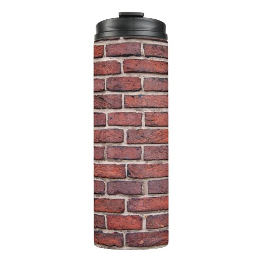 Bakstenen voor wandstenen, rode bakstenen thermosbeker (Voorkant)