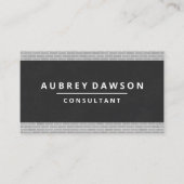 bakstenen wandbekleding | Zwarte textuur Visitekaartje (Voorkant)