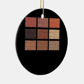 Bakstenen wandconstructie metselwerk gebouw Mason  Keramisch Ornament (Rechts)