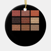 Bakstenen wandconstructie metselwerk gebouw Mason  Keramisch Ornament (Voorkant)