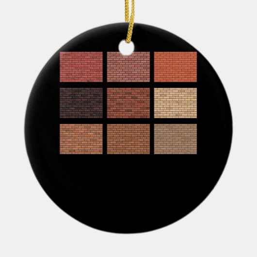 Bakstenen wandconstructie metselwerk gebouw Mason  Keramisch Ornament (Voorkant)