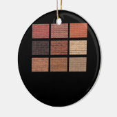 Bakstenen wandconstructie metselwerk gebouw Mason  Keramisch Ornament (Links)