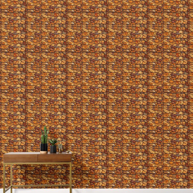  bakstenen wandpapier behang (Hal)