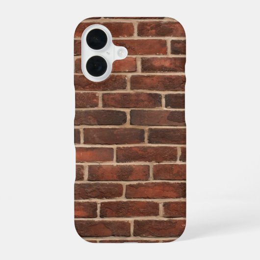 Bakstenenpatroon iPhone 16 Hoesje (Achterkant)