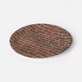 Bakstenenpatroon Papieren Bordje (Gekanteld)