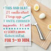 Baksuiker Cookie Recept Keukenhanddoek (Quarter Fold)