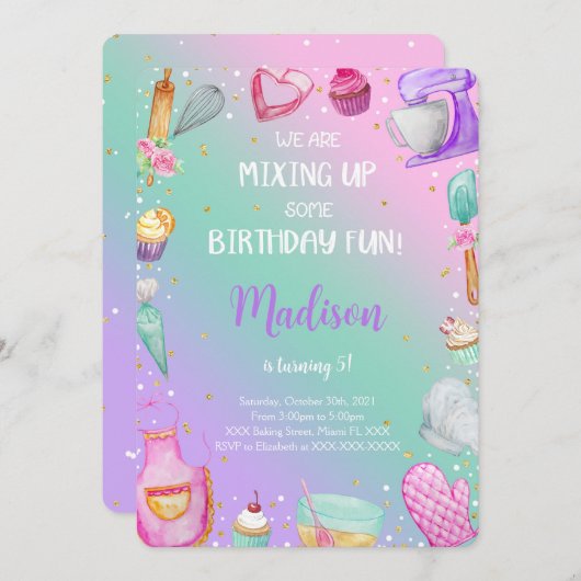 Bakt Uitnodiging (Voorkant / Achterkant)