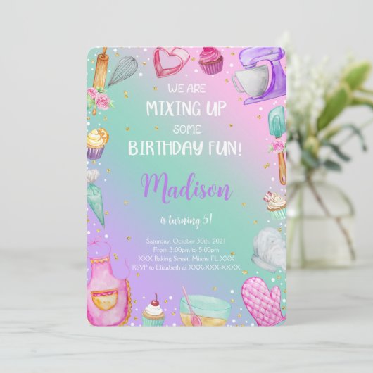 Bakt Uitnodiging (Staand voorkant)