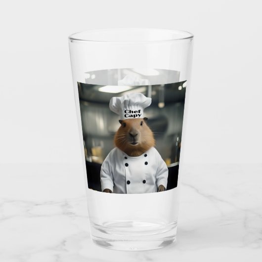 Baktalent: De Culinaire Capybara Glas (Voorkant)