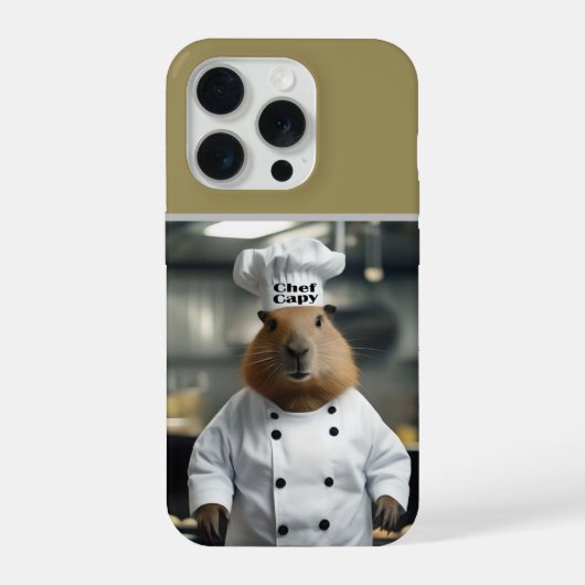Baktalent: De Culinaire Capybara iPhone Hoesje (Achterkant)