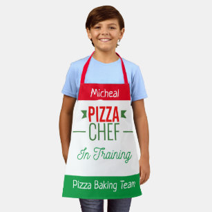 Bakteam van Pizza — kinder pron Schort