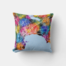 Baku Azerbaijan City Map Kussen