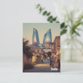Baku Azerbaijan Travel  Briefkaart (Staand voorkant)