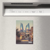 Baku Azerbaijan Travel  Magneet (Insitu (Vaatwasser))