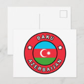 Baku-Azerbeidzjan Briefkaart (Voorkant / Achterkant)