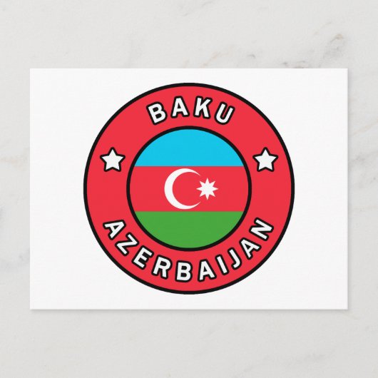 Baku-Azerbeidzjan Briefkaart (Voorkant)