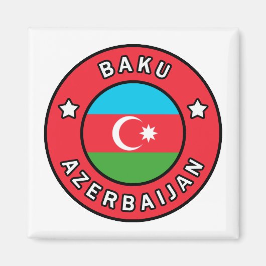 Baku-Azerbeidzjan Magneet (Voorkant)