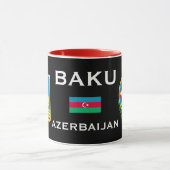Baku* Azerbeidzjan MugBakı Azcharbaycan Fincan Mok (Midden)