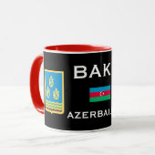Baku* Azerbeidzjan MugBakı Azcharbaycan Fincan Mok (Voorkant links)