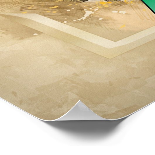 Baku, bezoek Azerbeidzjan Poster (Hoek)