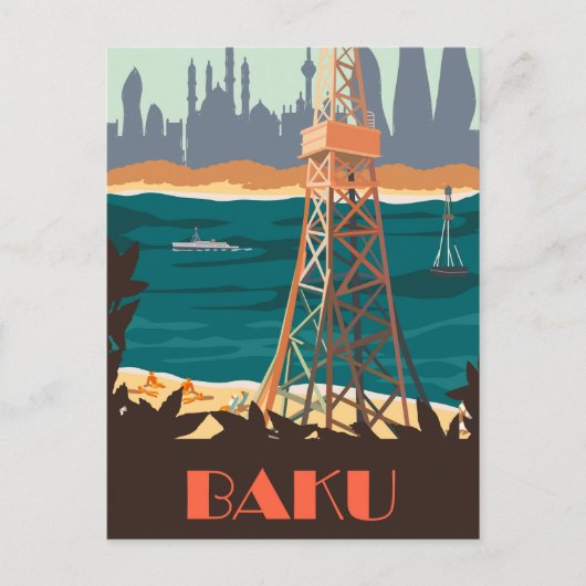 Baku Briefkaart (Voorkant)