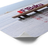 Baku Formula-raceposter Poster (Hoek)