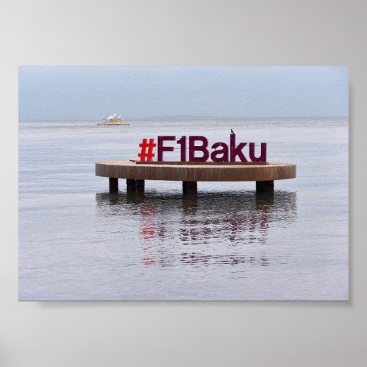 Baku Formula-raceposter Poster (Voorkant)