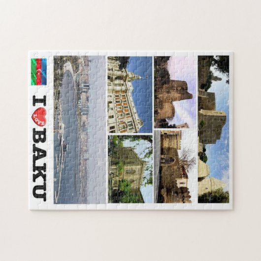 Baku - I Love - Legpuzzel (Horizontaal)