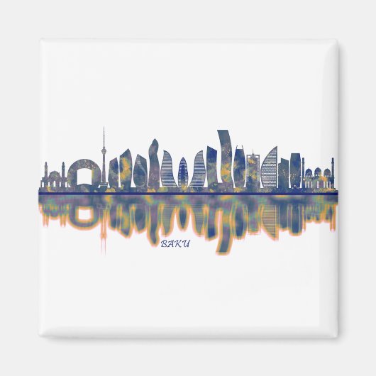 Baku Skyline Magneet (Voorkant)