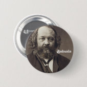Bakunin 2-toets ronde button 5,7 cm (Voorkant /achterkant)