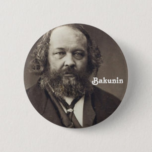 Bakunin 2-toets ronde button 5,7 cm