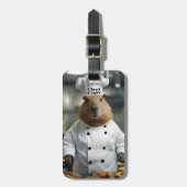 Bakvaardigheid: De Culinaire Capybara Bagagelabel (Voorkant verticaal)