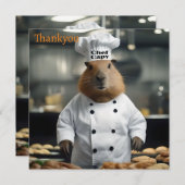 Bakvaardigheid: De Culinaire Capybara Bedankkaart (Voorkant / Achterkant)