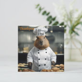 Bakvaardigheid: De Culinaire Capybara Bedankkaart (Staand voorkant)