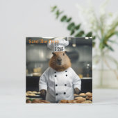 Bakvaardigheid: De Culinaire Capybara Save The Date (Staand voorkant)