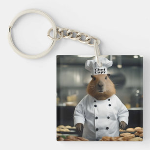 Bakvaardigheid: De Culinaire Capybara Sleutelhanger