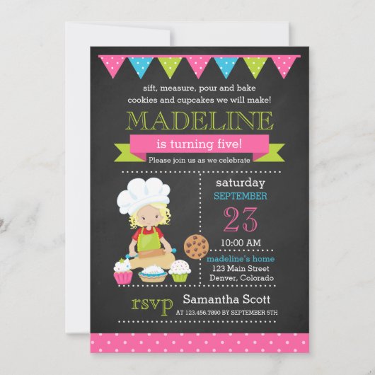 bakverjaardag | Taart versieren verjaardag Kaart (Voorkant)