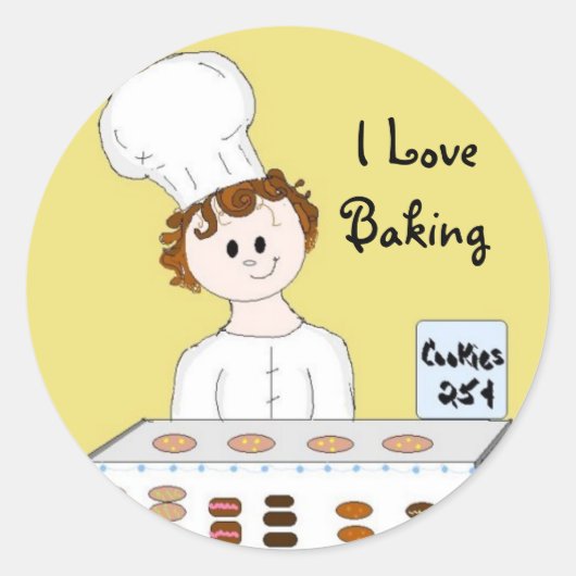 Bakverkoop Ronde Sticker (Voorkant)