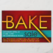 bakverkoop typografische flyers (Voorkant)